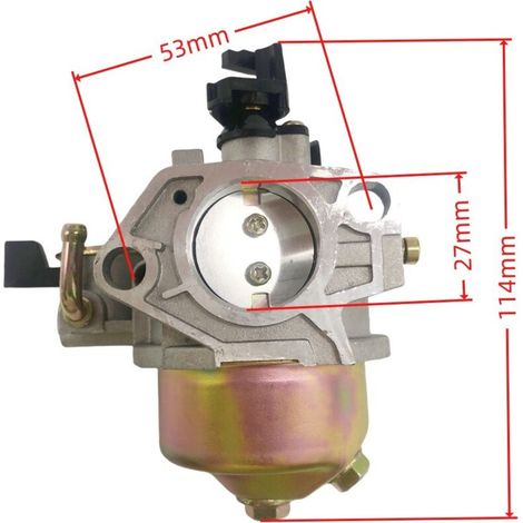Carburateur compatible avec les groupes électrogènes GX340 et GX390 (11 et 13 CV) 16100-ZF6-V01 et 505-017 (ensemble papillon des gaz).
