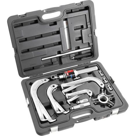 Facom – Presse hydraulique 10t – Extracteur hydraulique pour espaces confinés – Charge maximale 10t – 22 pièces incluses