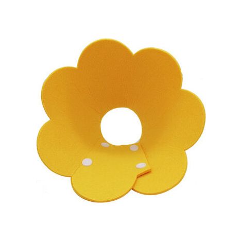 Pet Dog Cat Felt Tournesol Snap Collier Anti-Lick Wound Collar(Jaune XS-Super petit (convient aux chats de moins de 1 an)) (1/5)