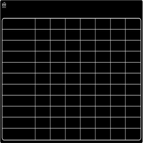 Tableau magnétique noir – Tableau des tâches effaçable à sec, agenda et tableau de liste de choses à faire pour la maison, l'école et le bureau (1/5)