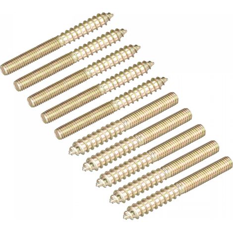 M5x50mm Vis Double Filetage Boulon 120pcs Double Extrémité Cheville pour Bois Meuble (1/5)