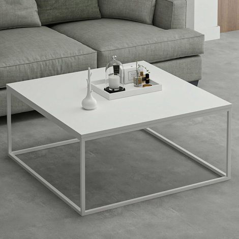 Loni Table basse 100 % MÉLAMINE Blanc (1/5)