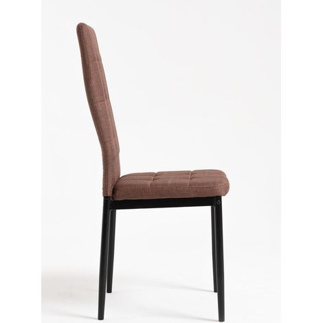 Packs Sillas Comedor - Pack 4 Sillas Lan Tela - Marrón Claro (1/5)