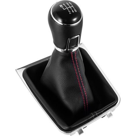 Staubschutzkappe für 5/6-Gang-Schaltknauf, Schaltknaufzubehör, schwarzes Gewinde, 6-Gang-Set (einteilig) für Volkswagen Golf 7A7MK7. (1/4)
