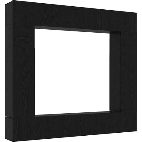 Set mobile TV 8 pcs Rovere nero 100 x 30 x 30 cm vidaXL (1/5)
