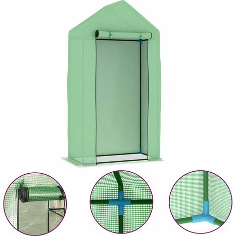 vidaXl Serra con Struttura in Acciaio 0,5 m² 1x0,5x1,9 m (1/5)