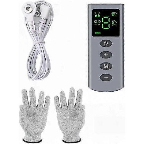 Tragbare TENS- und EMS-Impulsmassagehandschuhe für Physiotherapie, Schmerzlinderung und Schönheitsanwendungen, Handflächenmassagegerät, neues Modell (1/5)