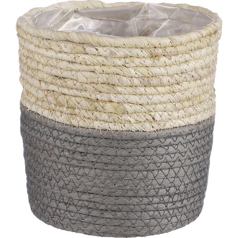 Mica Übertopf Korb Rachel Ø 22 x 19 cm natur-grau Topf