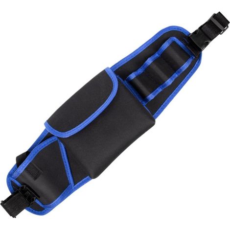 Sac à outils, ceinture porte-outils pour le travail du bois, sac de rangement pour outils de construction, ceinture porte-outils domestique (bleue) (1/5)