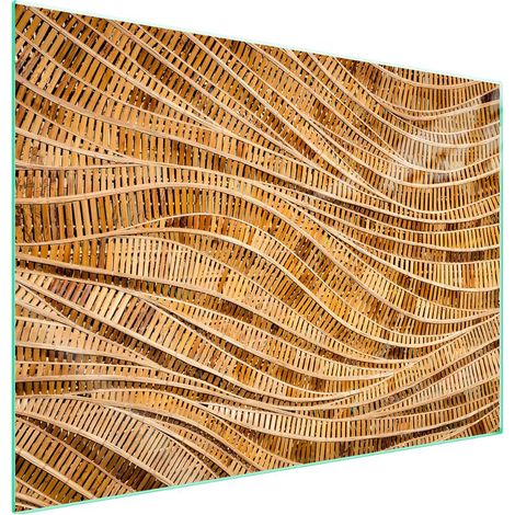 Plaque de protection en verre pour poêle 70x52 Résumé (1/5)
