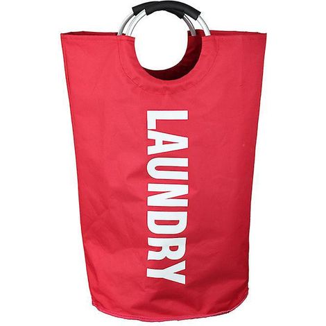 72 38cm Panier Linge (rouge), Sac Linge Pliable, Grand Panier Linge Pliant (1/5)