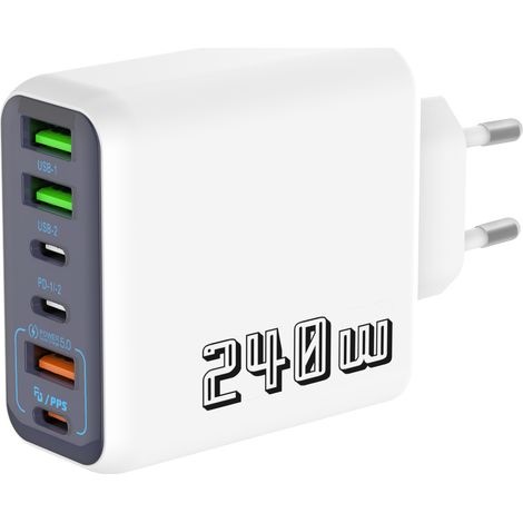 Nouveau chargeur multiport PD38W3UBS+2C, tête de charge portable haute puissance, norme européenne.(L04) (1/5)