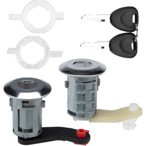 2 Cylindre Serrure Porte pour Renault Master 2 Mascott Serrure Opel Movano ANissan Interstar 1998-2010 Barillets porte Gauche Droite avec 2 Clés 7701470944 7701470945 7701470952 (1/5)