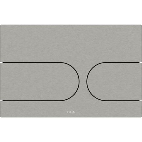 Plaque de commande 150 x 220 x 5 mm, inox brossé TOTO