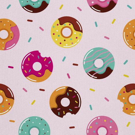 Tissu d'ameublement d'extérieur Oxford - Motif donut avec glaçage (1/5)