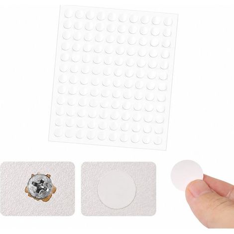 162 weiße Schraubenabdeckungen PVC-Lochabdeckungen selbstklebende Schraubenabdeckungen Lochabdeckungen für Wände Schraubenlochaufkleber für Möbel Holz (1/5)