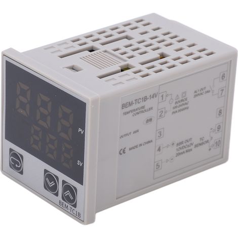 Digitaler PID-Thermostat-Temperaturregler mit Alarmschalter für Haushaltsgerätemotoren 100-240VAC (BEMTC1B14V) (1/5)