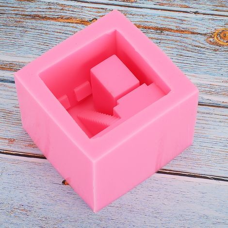 Moules à savon en silicone, en forme de maisons, de béton, de bâtiments, d'éléments architecturaux, de décorations et d'accessoires de bricolage. (1/4)