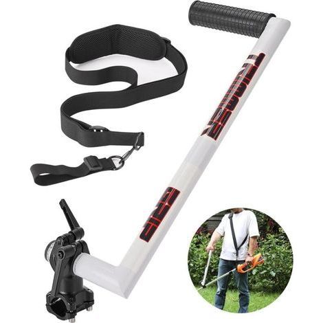 Poignée de tondeuse ergonomique, poignée de tondeuse avec bandoulière, rallonge de poignée de tondeuse (1/5)