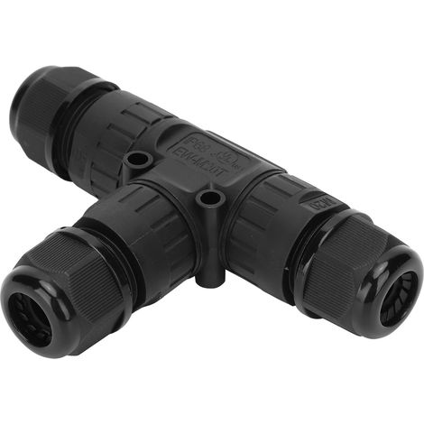Connecteur étanche 3 broches IP68 M20 pour câble électrique extérieur, joint de câble 9-12mm, raccord étanche à l'eau, boîtier de connexion robuste pour usage extérieur (1/5)