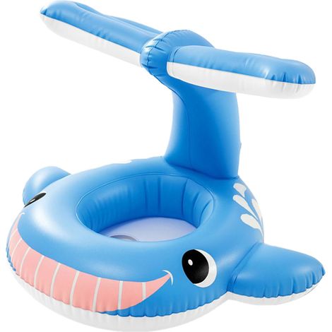 Enfant Anneau de Siège Gonflable Anti-Penché Coussin Baleine Bleue Bouée de Natation (1/5)