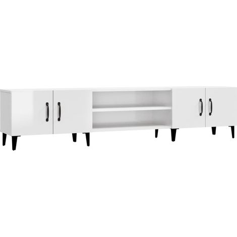 Maison Exclusive - TV-Schrank Hochglanz-Weiß 180x31,5x40 cm Holzw