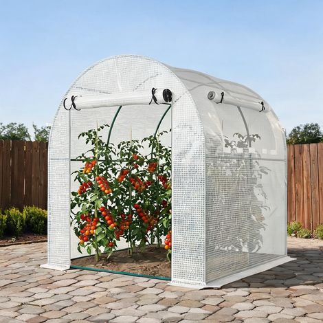 Serre de jardin en acier plastique 180 x 180 x 200 cm (1/5)