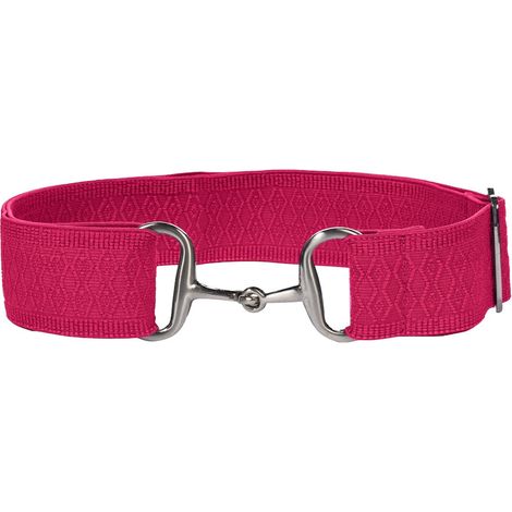 taglia unica, Fucsia: Elastischer Reitgürtel Modell Claire mit Fadenschnalle Thema (1/4)