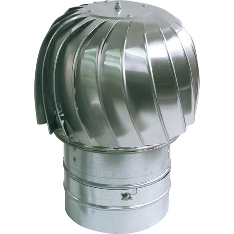 Aluminium-Schornsteinabzugshaube mit Luftabsaugung, 300 mm Durchmesser (1/3)
