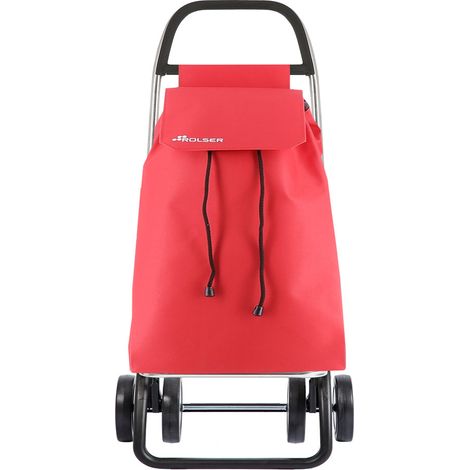 Carro compra 2+2 de 4 ruedas "Saquet LN" color rojo saq056 rolser (1/5)