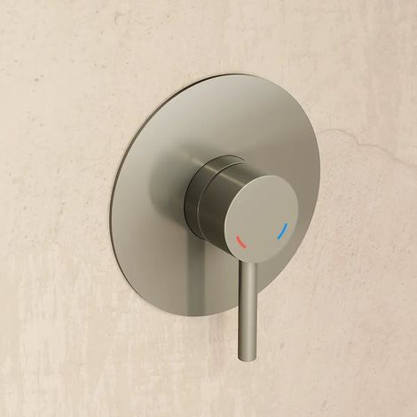 Mitigeur encastré pour douche à levier unique en nickel brossé Bette (1/4)