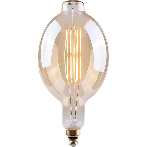 Riesige LED-Lampe E27 8W (entspricht 40W) 500lm, dimmbar, 2100K, Gold, 15000H
7hSevenOn Vintage