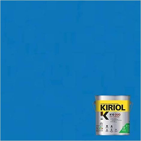 Peinture Bois et Métaux, Sous couche et Finition, Antirouille, sur Fer, Acier, Galvanisé, même rouillés, très opacifiant - 2.5 litres - RAL 5015. (1/4)