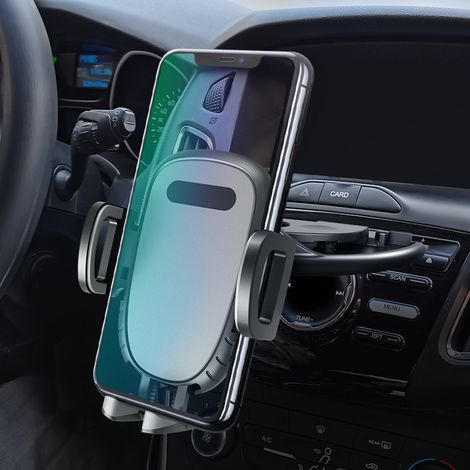 Car Phone Holder, [Firm Grip & Stable Hook] 360° Adjustable Air Vent Car Phone Holder, Car Phone Mount Compatible with iPhone 15 and 4" to 7" Smartphones (1/5)