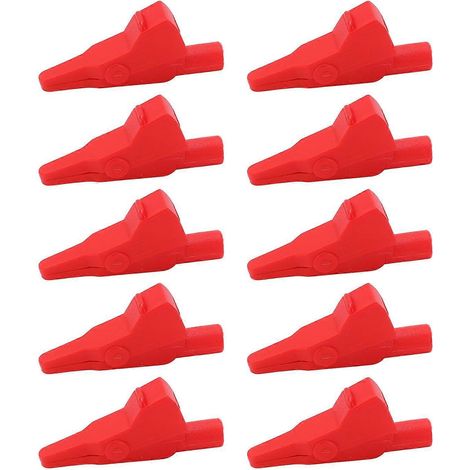 10 Stück J.60032 Bananenstecker-Prüfklemmen, vollständig gekapselte elektrische Prüfklemmen mit 4-mm-Klinkenstecker für elektronische Anwendungen