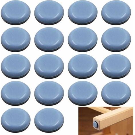 Patins pour Meubles Téflon Auto-adhésifs Furniture Glides Patins de Meubles - Patin Glisseur pour Chaise, Table, Fauteuil, 25MM Rond Curseurs, Patins Glisseurs pour Meubles Auto-adhésifs (1/5)