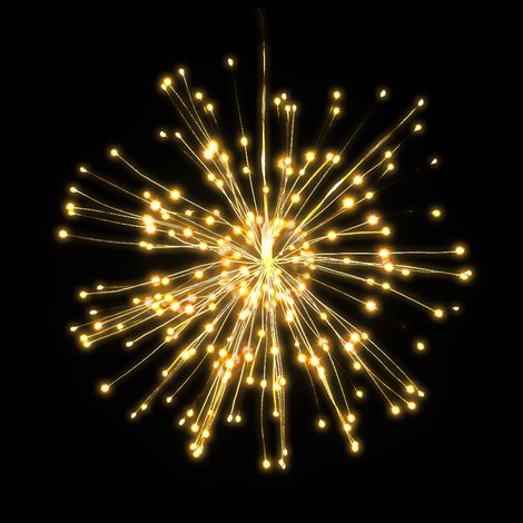 Guirnalda de 150 luces LED navideñas con mando a distancia, lámpara decorativa colgante en forma de estrella para uso interior y exterior, ideal para fiestas, bodas, jardines y patios. (1/5)