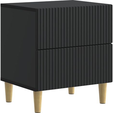 Bedside Cabinet Black 43 x 34.5 x 48 cm Engineered Wood vidaXL