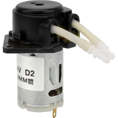 D-2 24mm DC 24V DIY Peristaltic Liquid Pump Dosing Pump for Laboratory Analytic(Black) (1/5)