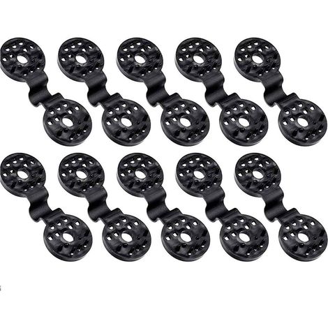 Lot de 100 Plastiques Pour Toile d'Ombrage, Clip SpÉcial avec Œillet Filet, Clips pour Fixation Brise Vue, Clips de Attache Brise (1/5)