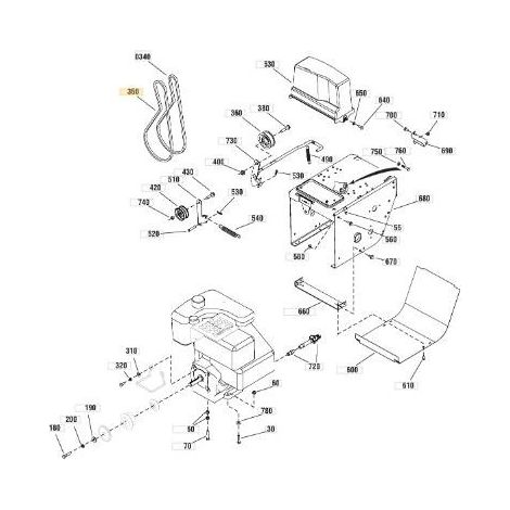 CINGHIA TRAPEZOIDALE 3L ORIGINALE STIGA - 1812-2849-01