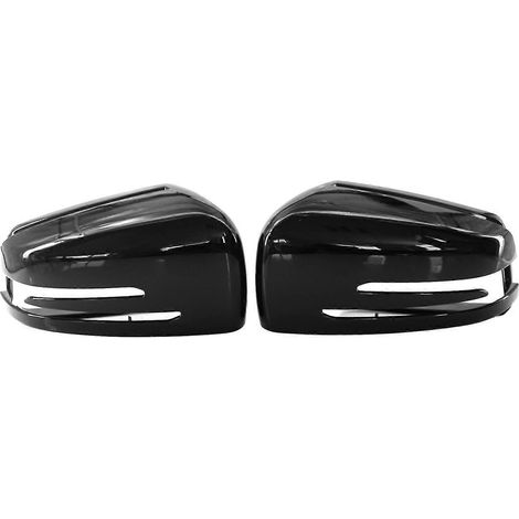 1 paire de coques de rétroviseurs noires de remplacement pour Mercedes-Benz Classe E C W212 W204 W221 (édition 2009-2013). (1/5)