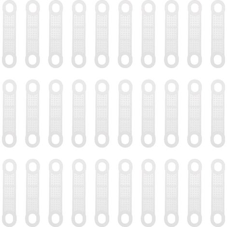 Bandes antidérapantes en silicone pour cintres, 50 pièces, idéal rangement vêtements placard maison (1/5)