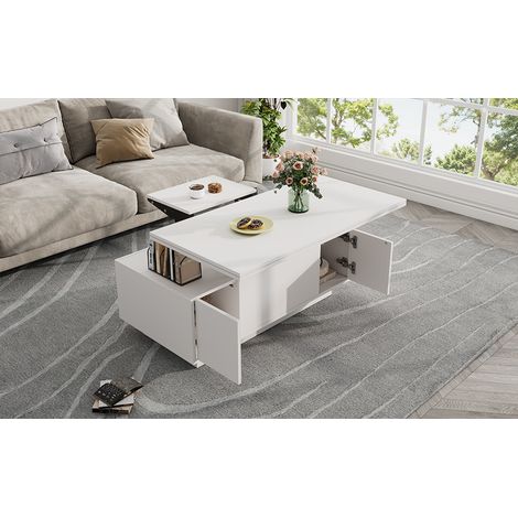 Table de chevet moderne, avec un mécanisme à double levier. Possède également des espaces de rangement cachés. Capacité de charge jusqu’à 50 kg. (1/5)