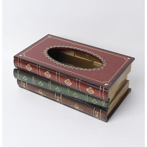 un Tiroir En Bois Rouge, Une Bote Livres Personnalise De Style Europen Rtro, Une Bote Mouchoirs, Une Dcoration De Restaurant D'art (1/5)