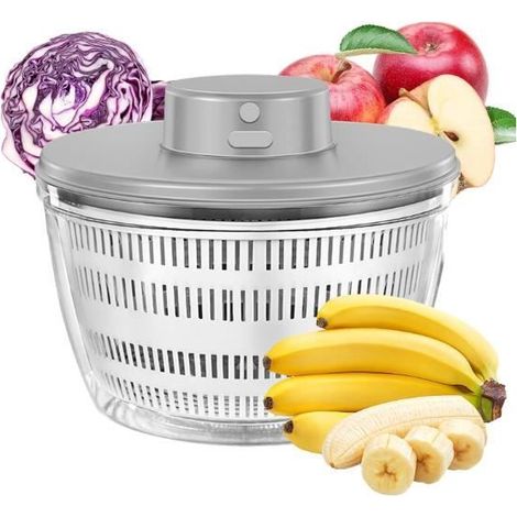 Essoreuse Salade - Automatique - 4000ML - Multifonction - Facile à nettoyer - Durable (1/4)