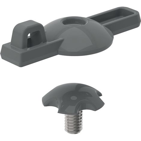 Geberit vite di copertura per impugnatura miscelatore per rubinetteria lavabo monocomando Bambini: grigio, 245450291