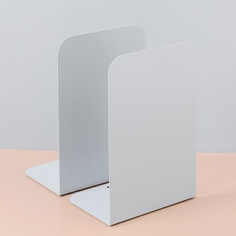 Support de livre en métal de bureau livre lunette clip de livre livre par support de livre simple support créatif étagère(gris) (1/5)