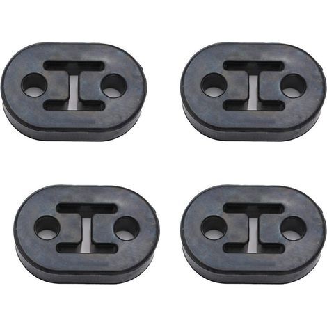Auspuffgummis, 4 Stück Auto-Auspuffgummi, universelle Auspuff-Gummihalterung, Auto-Auspuff-Gummi-Aufhängerring, schwarz (1/5)