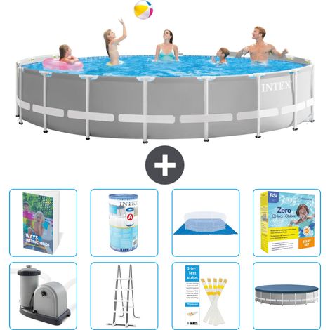 Prism Frame Pool Rund - 549x122 cm - 9-teilig S572